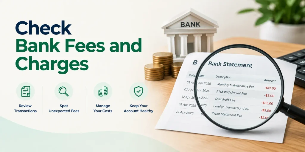 Check Bank Fees and Charges
