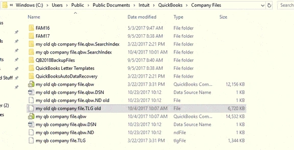 Rename the .ND and .TLG Files
