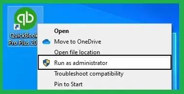 Run QuickBooks as Administrator