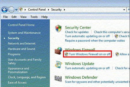 Check Firewall and Antivirus Settings
