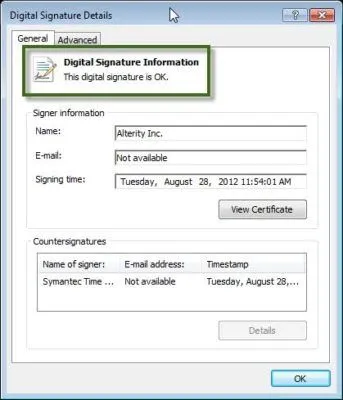 Repair the Digital Signature
