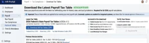 Download the Latest Payroll Tax Table