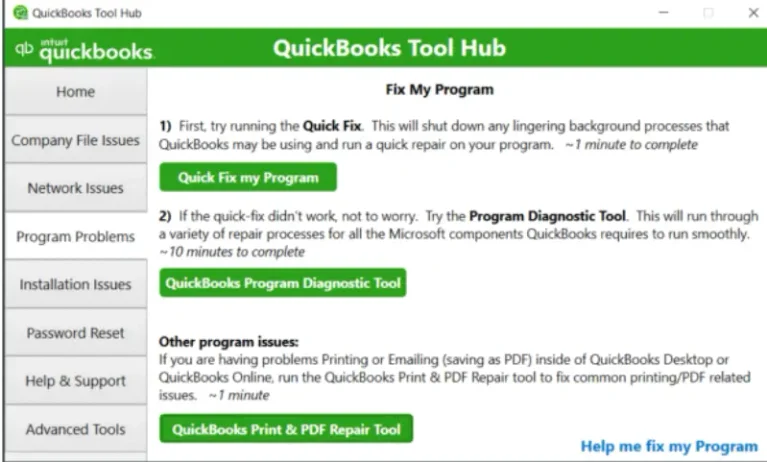 Quick Fix My Program

