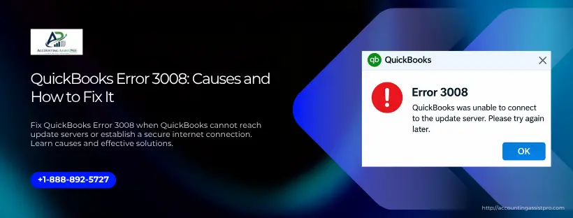 QuickBooks Error 3008: Causes and How to Fix It