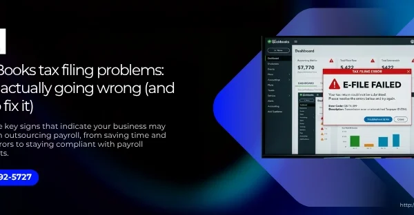 QuickBooks tax filing problems