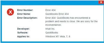 QuickBooks Error 404
