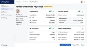 Review the Employee’s Pay Setup