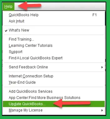 Update QuickBooks
