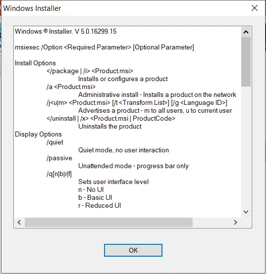 Windows Installer remains active
