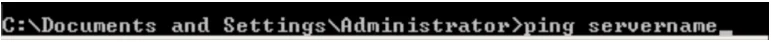 Open Command Prompt on the workstation
