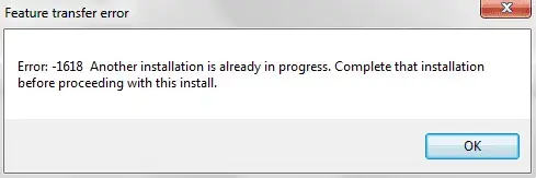 QuickBooks Error 1618
