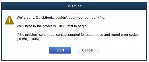 QuickBooks Error 6150 -1006
