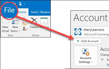 Add Outlook Email Account
