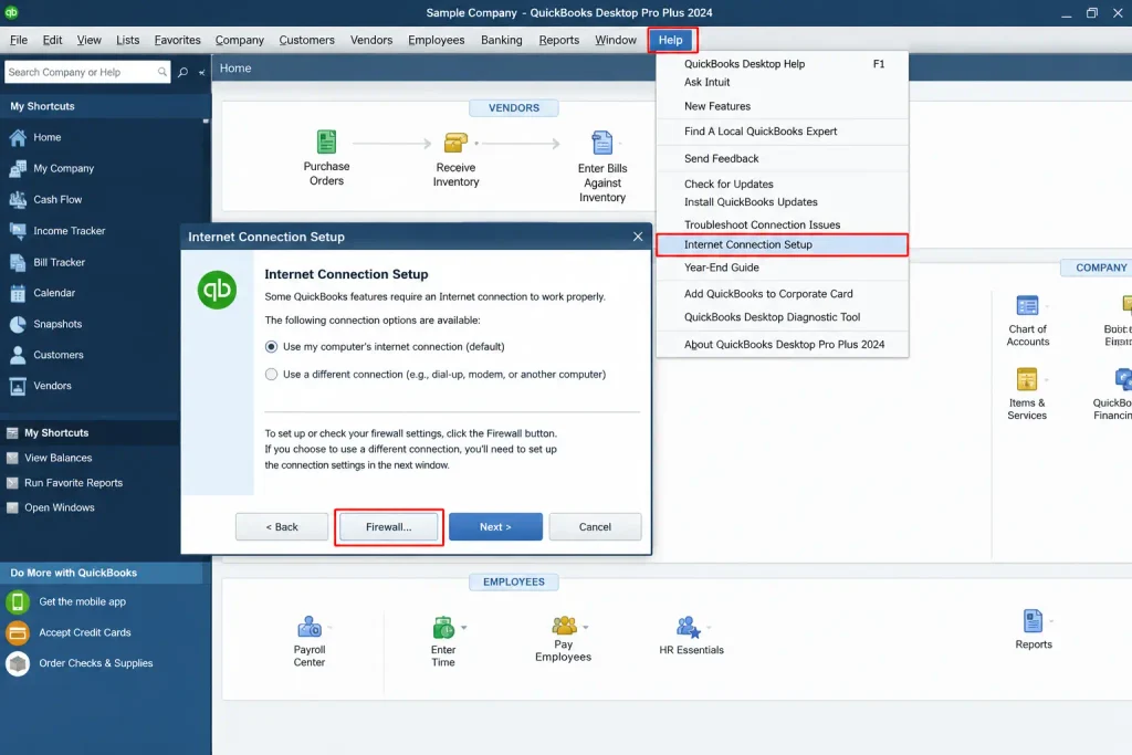 Check Your Firewall
