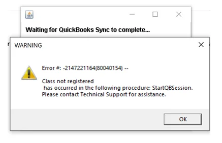 QuickBooks Error 2147221164
