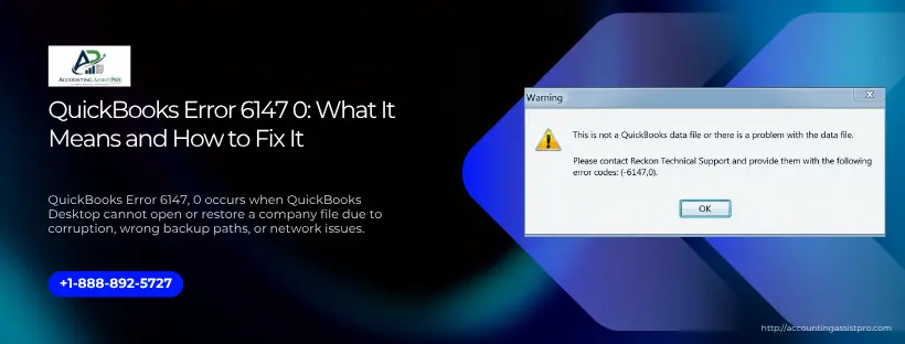 QuickBooks Error 6147 0: What It Means and How to Fix It