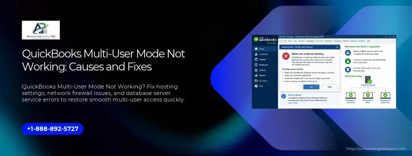 QuickBooks Multi-User Mode Not Working: Causes and Fixes