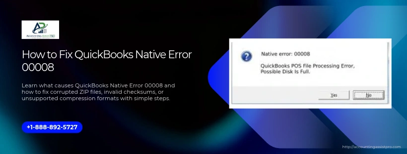 How to Fix QuickBooks Native Error 00008