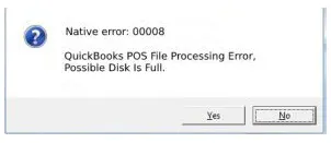 QuickBooks Native Error 00008
