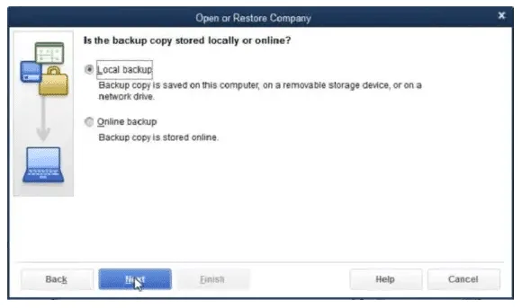 Backup to a Local Drive
