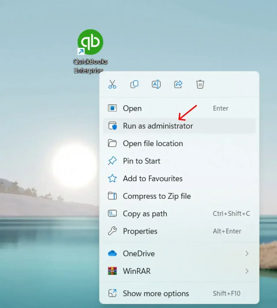 Run QuickBooks as Administrator